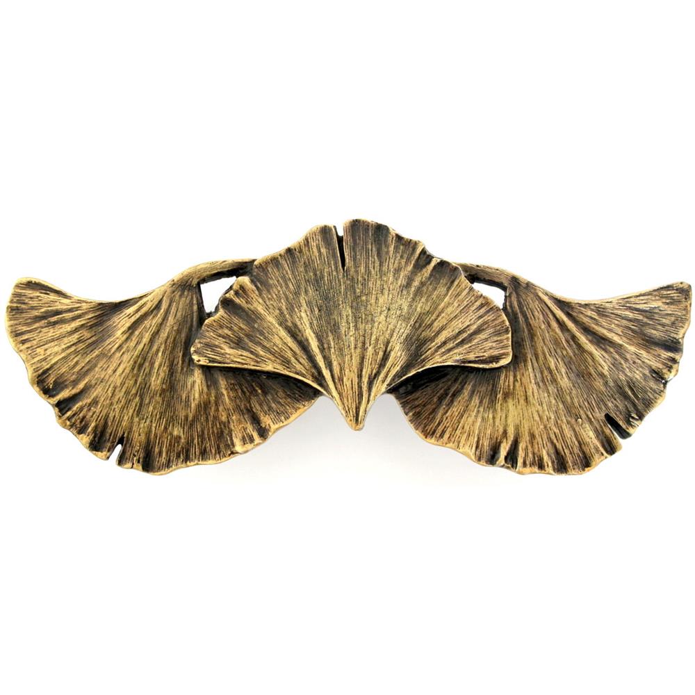 Notting Hill NHP-647-AB Ginkgo Leaf Pull Antique Brass
